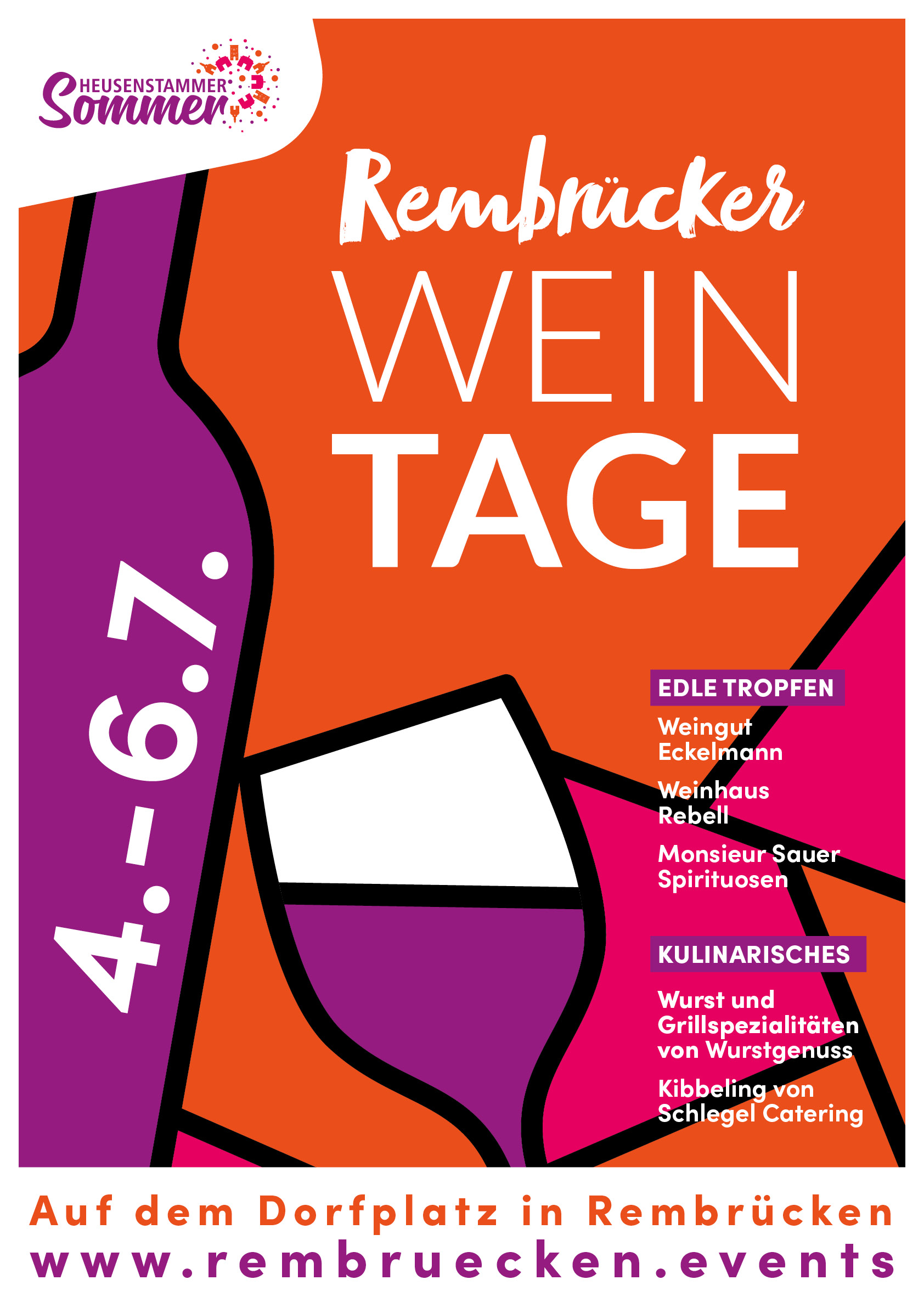 Lange Tafel Rückblick Plakat